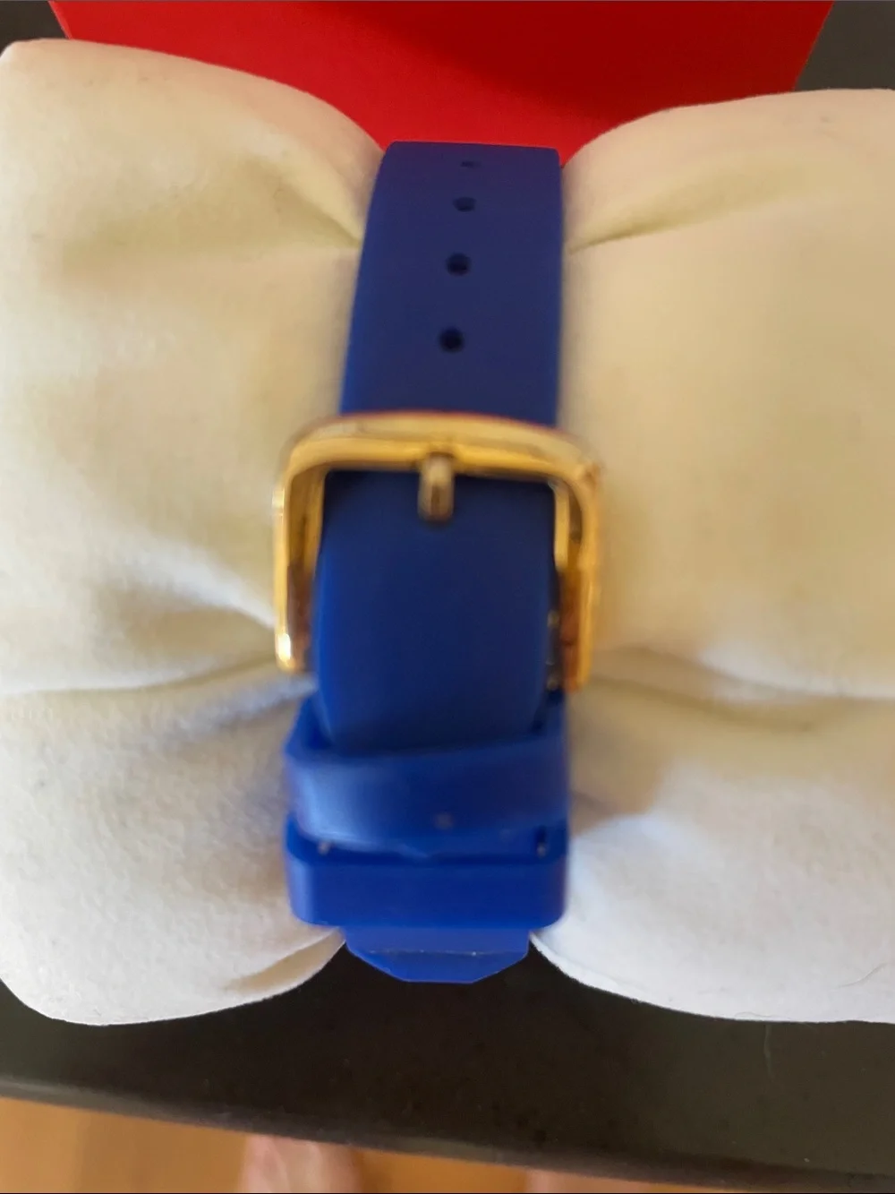 kate spade Kids Blue Silicone Strap Watch with Gold-Tone Case